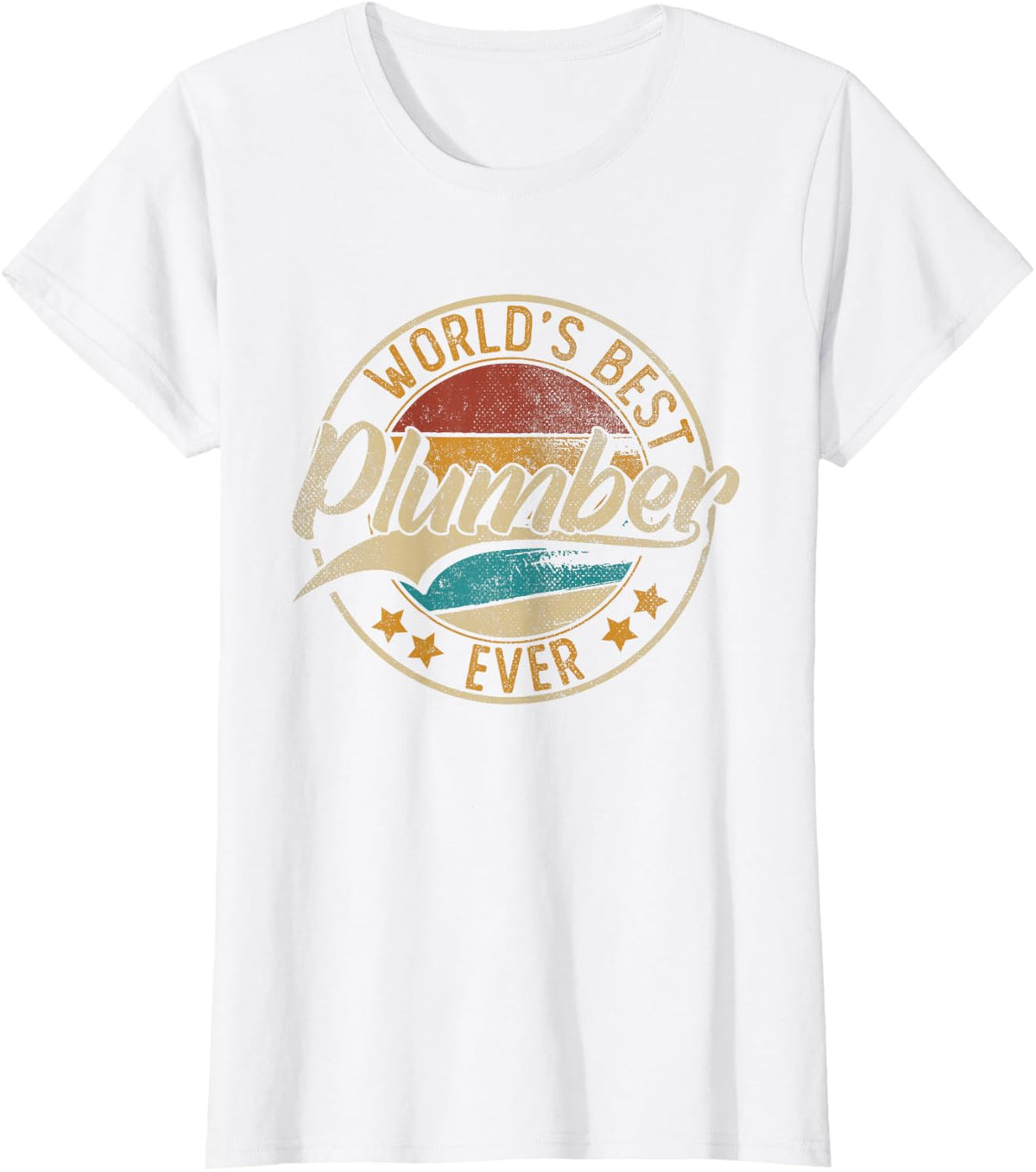Worlds Best Plumber T-Shirt - White