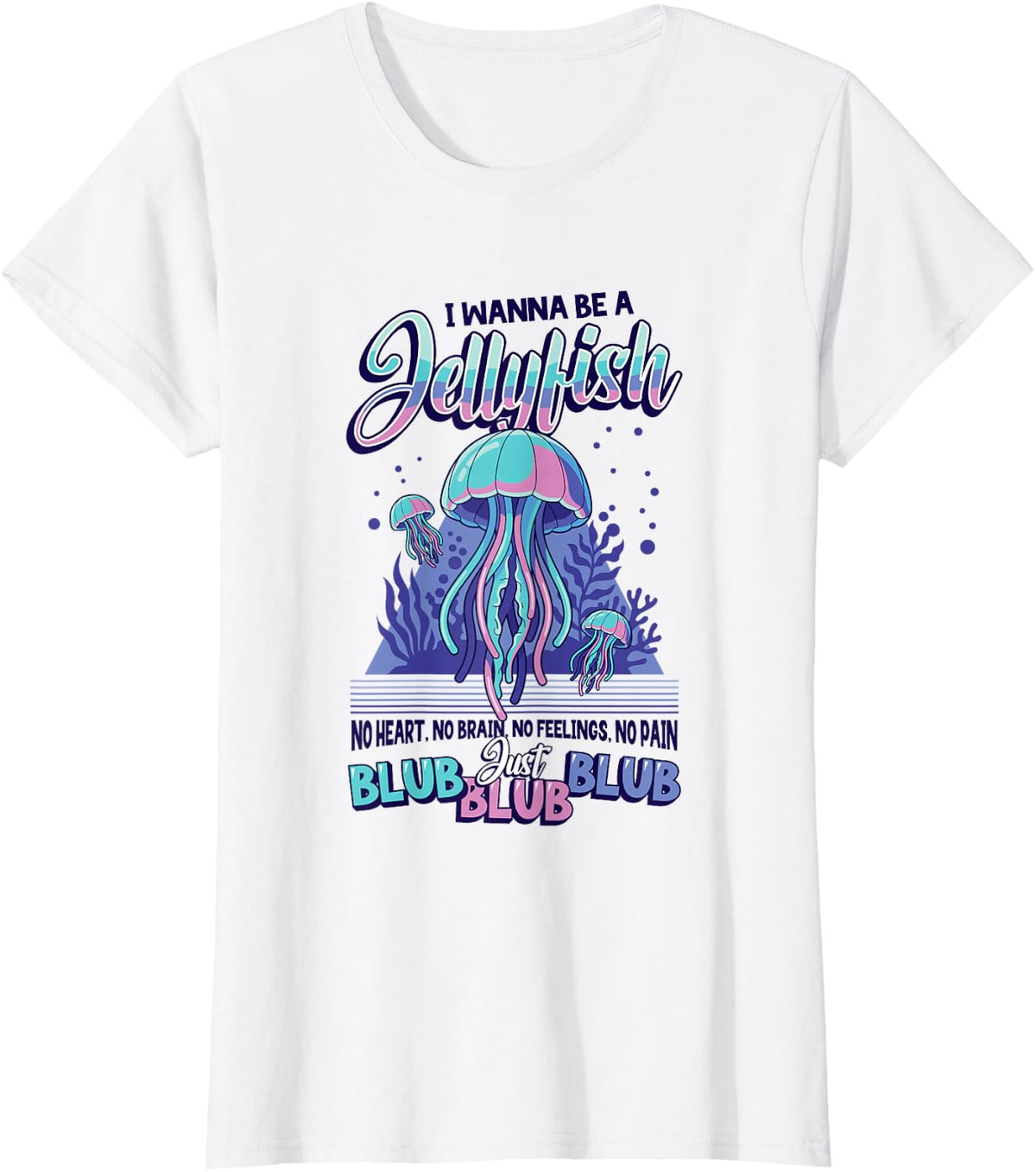Funny Jellyfish Lover Ocean Sea Creature T-Shirt - White
