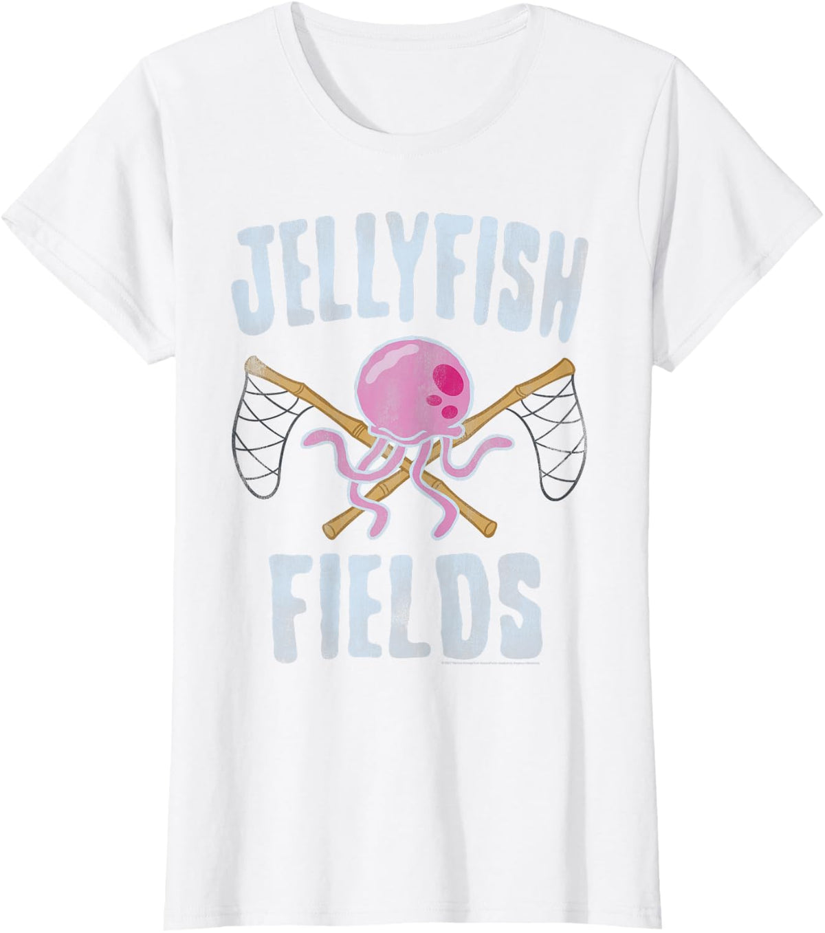 Spongebob Squarepants Jellyfish Fields T-Shirt - White
