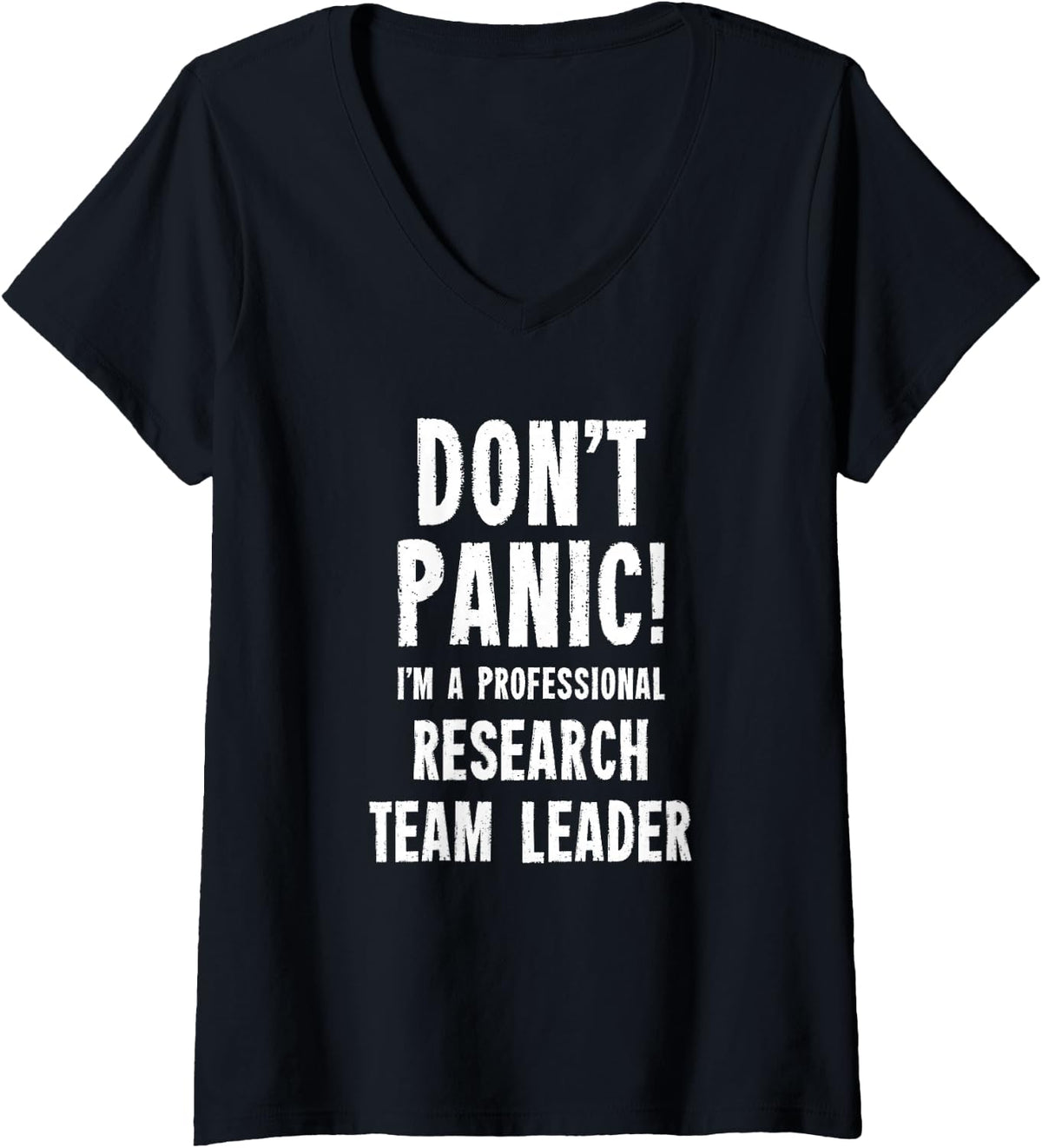 Women's Research Team Leader V-Neck T-Shirt - Black