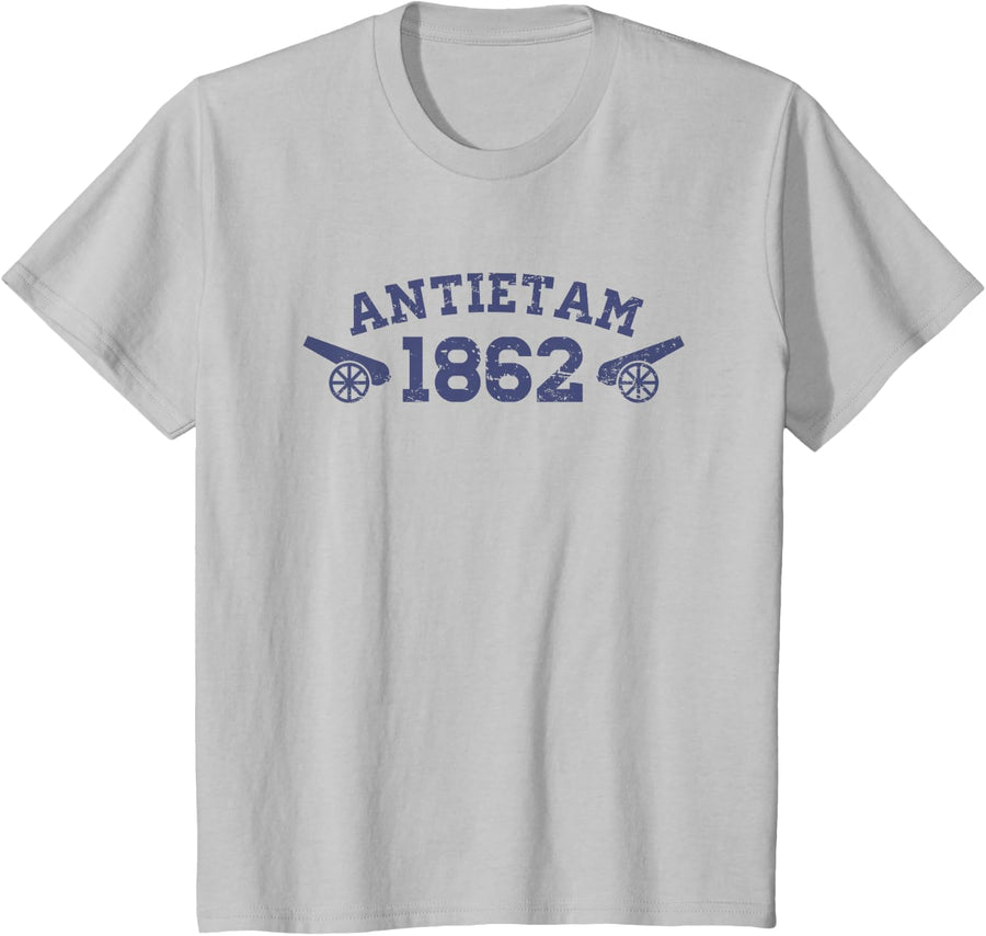 Civil War - The Battle Of Antietam T-Shirt T-Shirt - Silver Grey