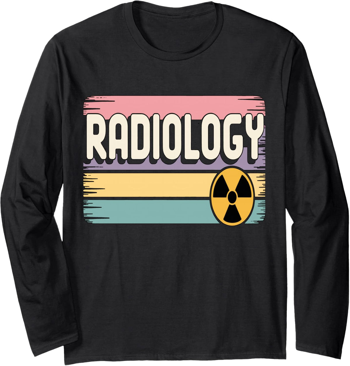 Retro Radiology Long Sleeve T-Shirt - Adult Unisex Black