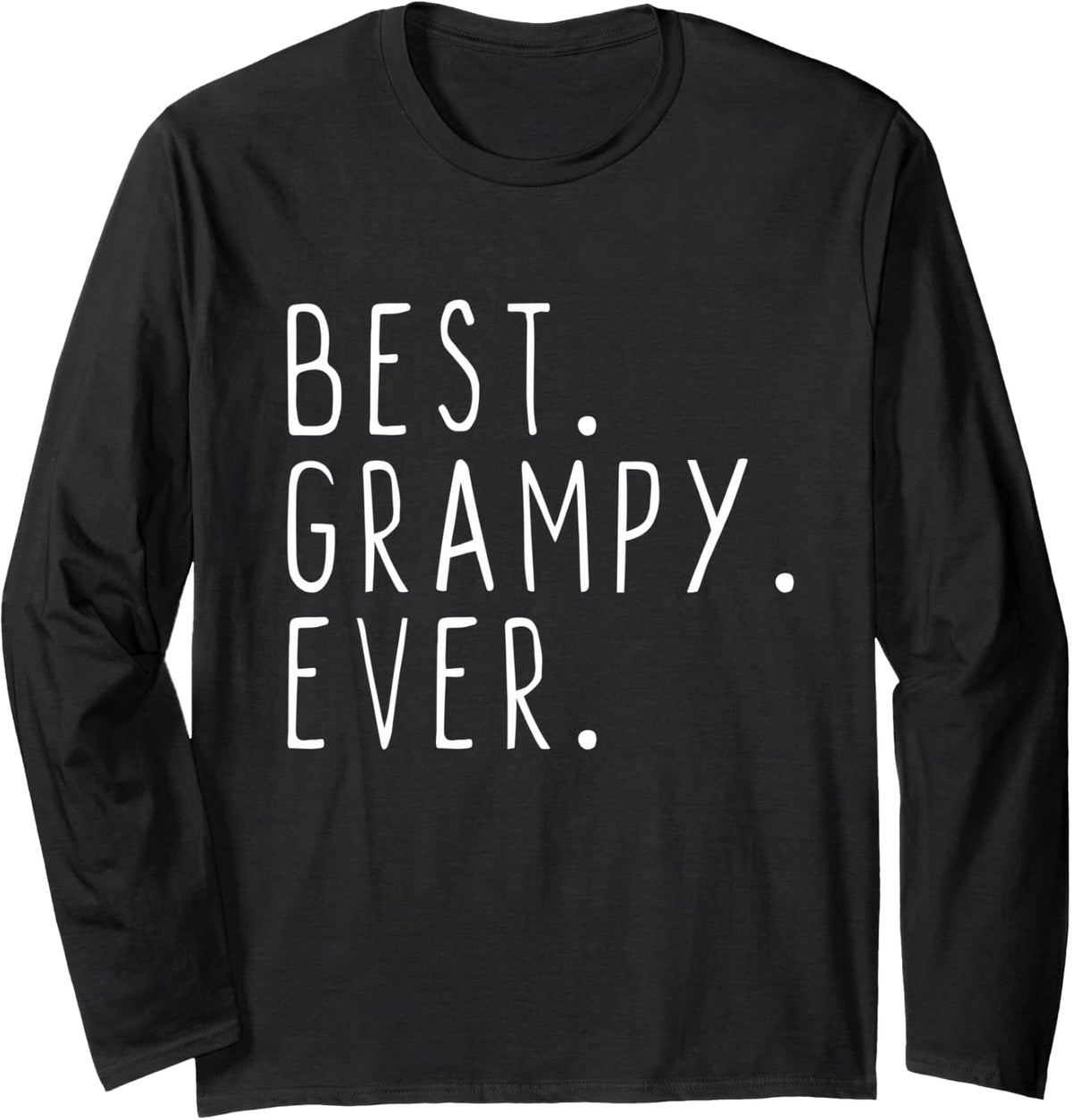 Family Cool Best Grampy Ever Long Sleeve T-Shirt - Adult Unisex Black