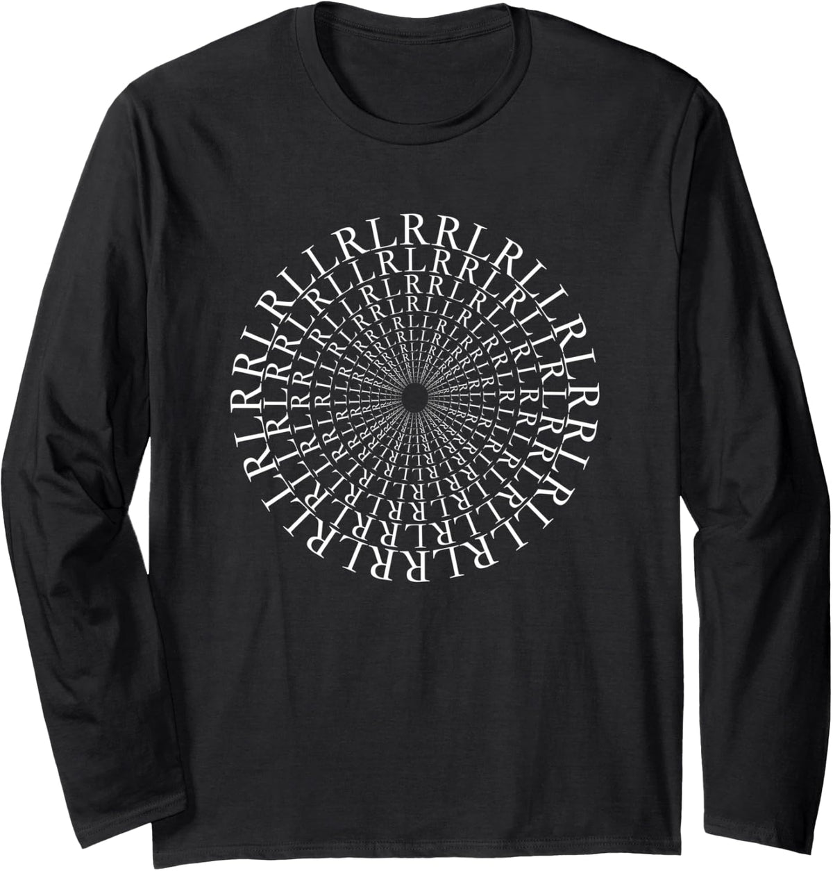 Paradiddle Variations Drummer Long Sleeve T-Shirt - Adult Unisex Black