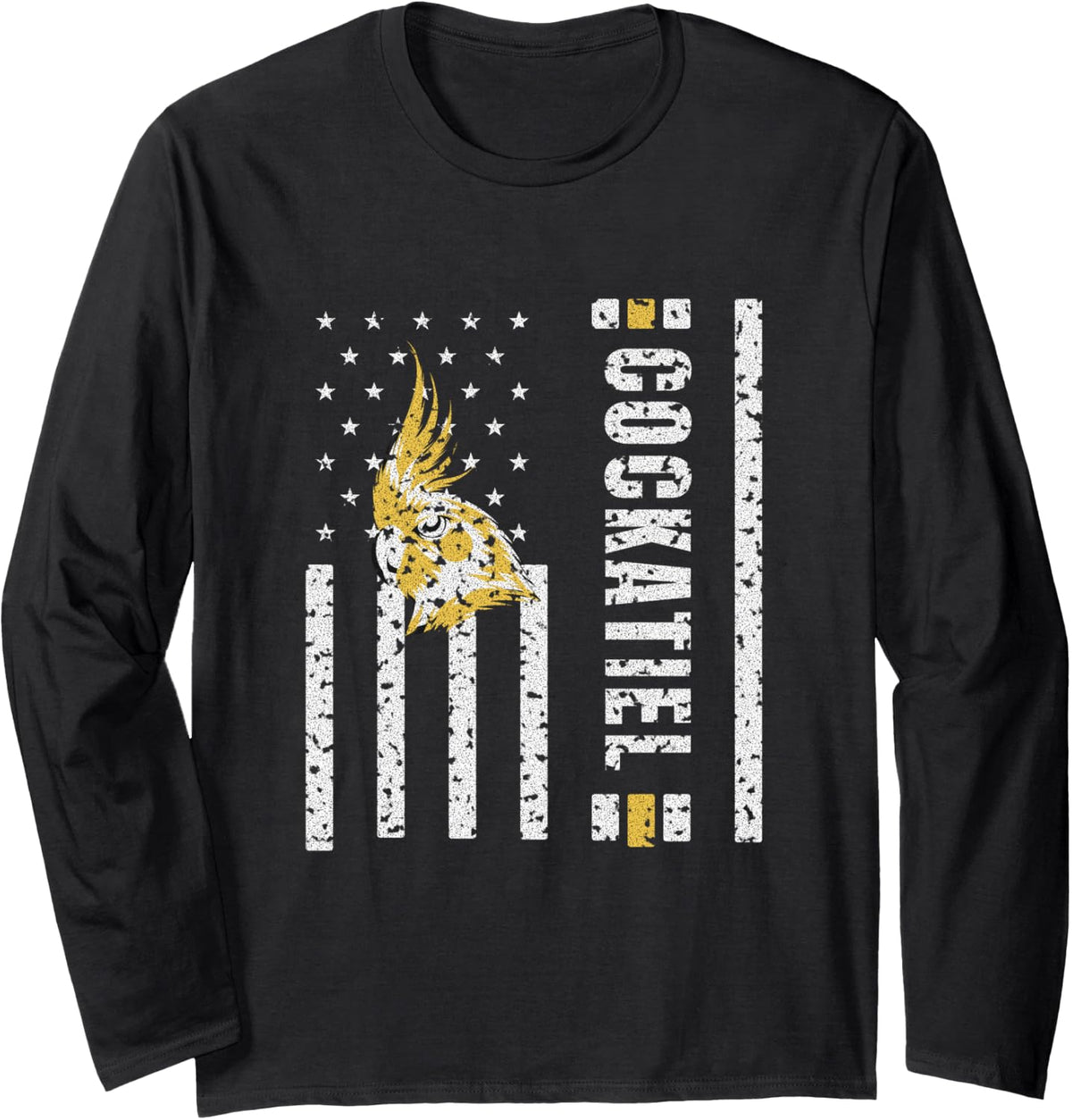 Cockatiel - Cheek Patches of Pure Sass - Cockatiel Owner Long Sleeve T-Shirt - Adult Unisex Black
