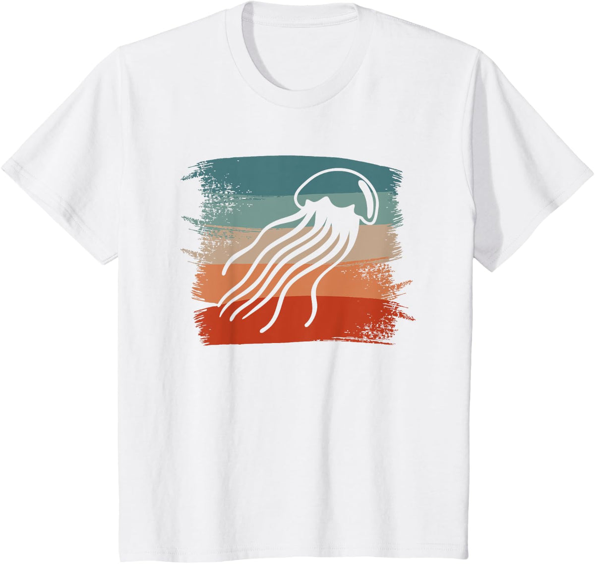 Retro Vintage Jellyfish Jellyfishes T-Shirt - White