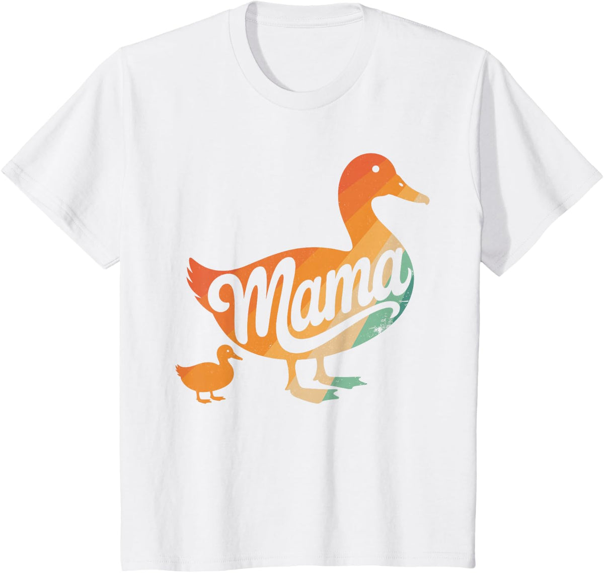 Duck Mom Art for Mom Mother Duckling Duck Farmer Duck Mom T-Shirt - White