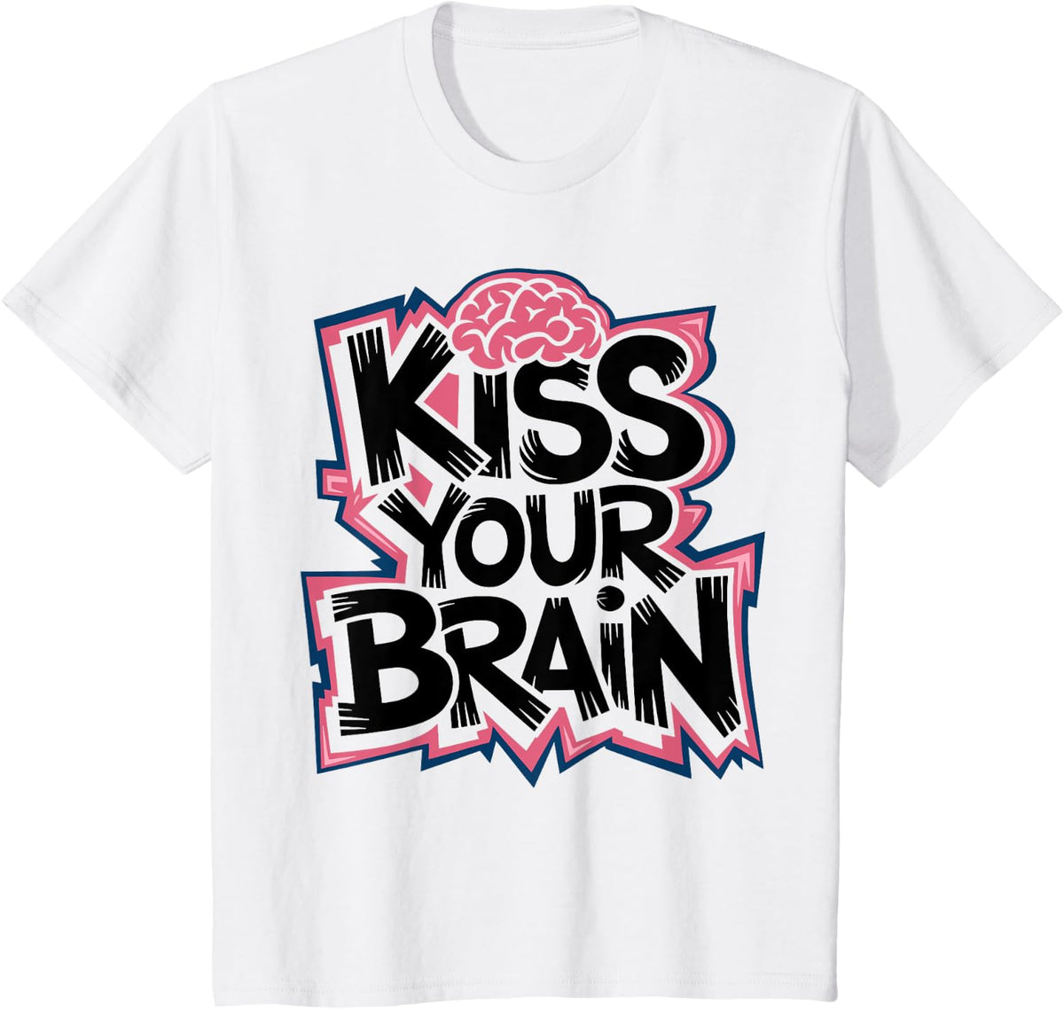Kiss Your Brain, SPED Paraprofessional Special Ed Teacher T-Shirt - White
