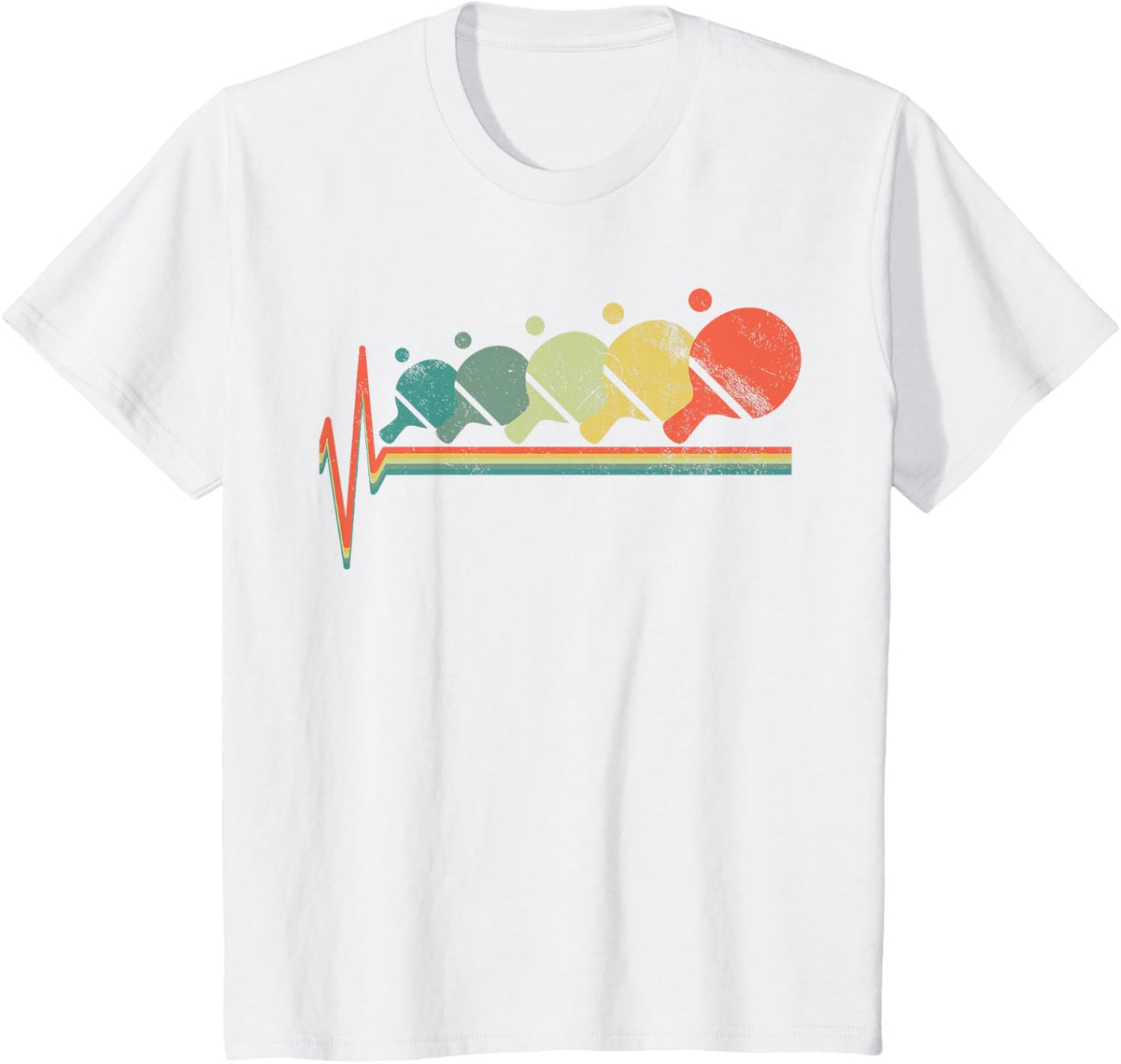 Table Tennis Heartbeat T-Shirt - White