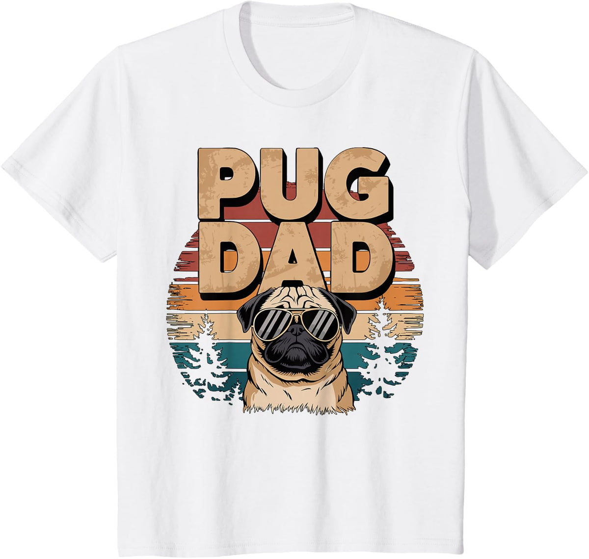 Pug Dad Pug Owner T-Shirt - White