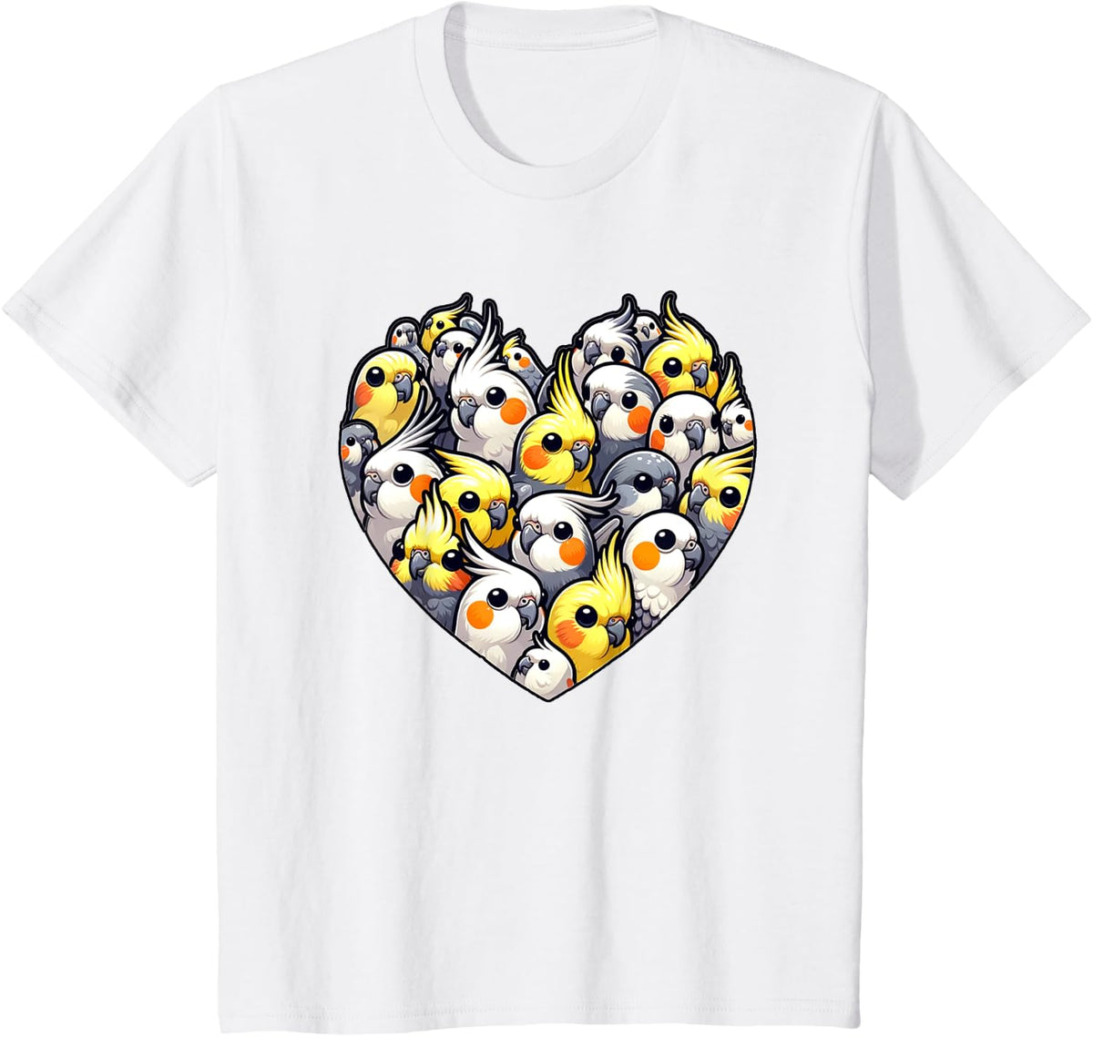Lovely Cockatiels Cockatiel Lover T-Shirt - White