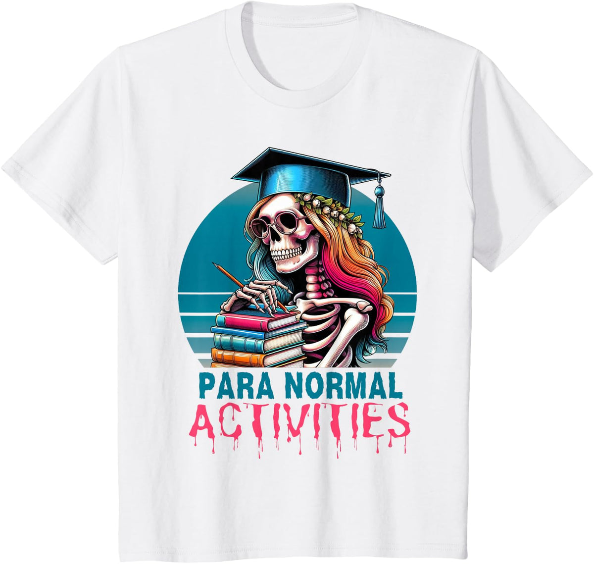 para Normal Activities Paraprofessional Halloween Teacher T-Shirt - White