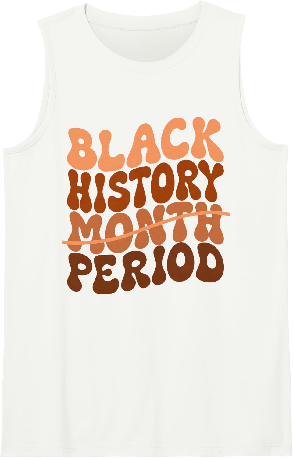 Black History Period Black History Month African American Sleeveless Tank Top - White