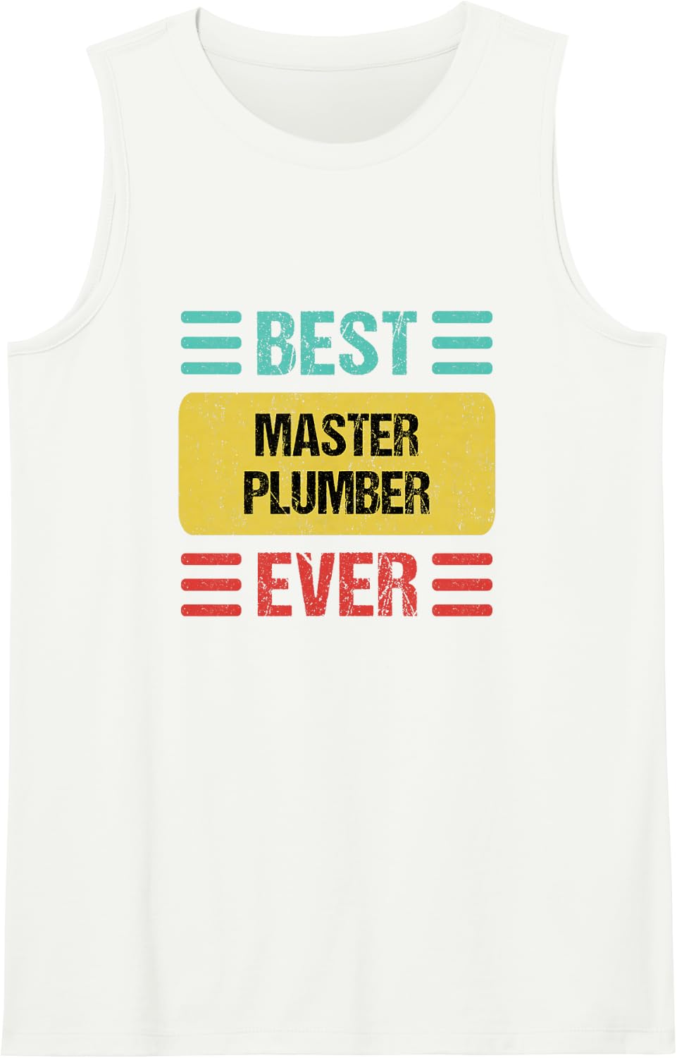 Master Plumber Sleeveless Tank Top - White