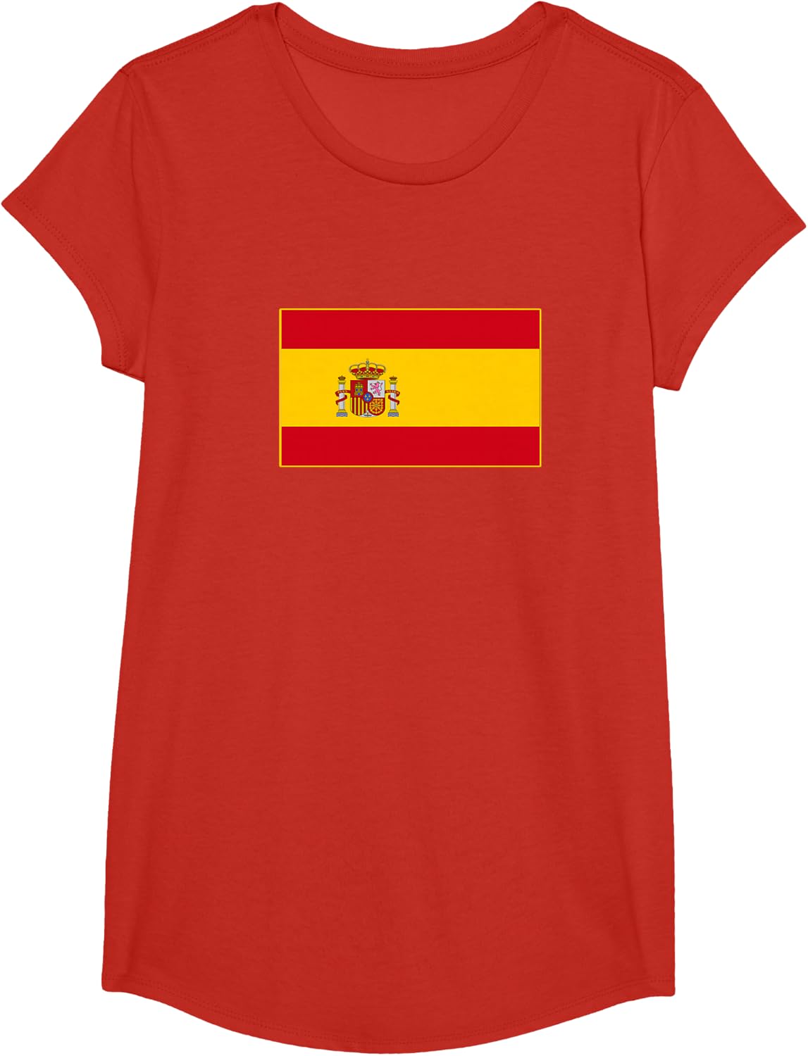 Spain Flag Bandera Spanish Flags Men Women España T-Shirt - Girls Red
