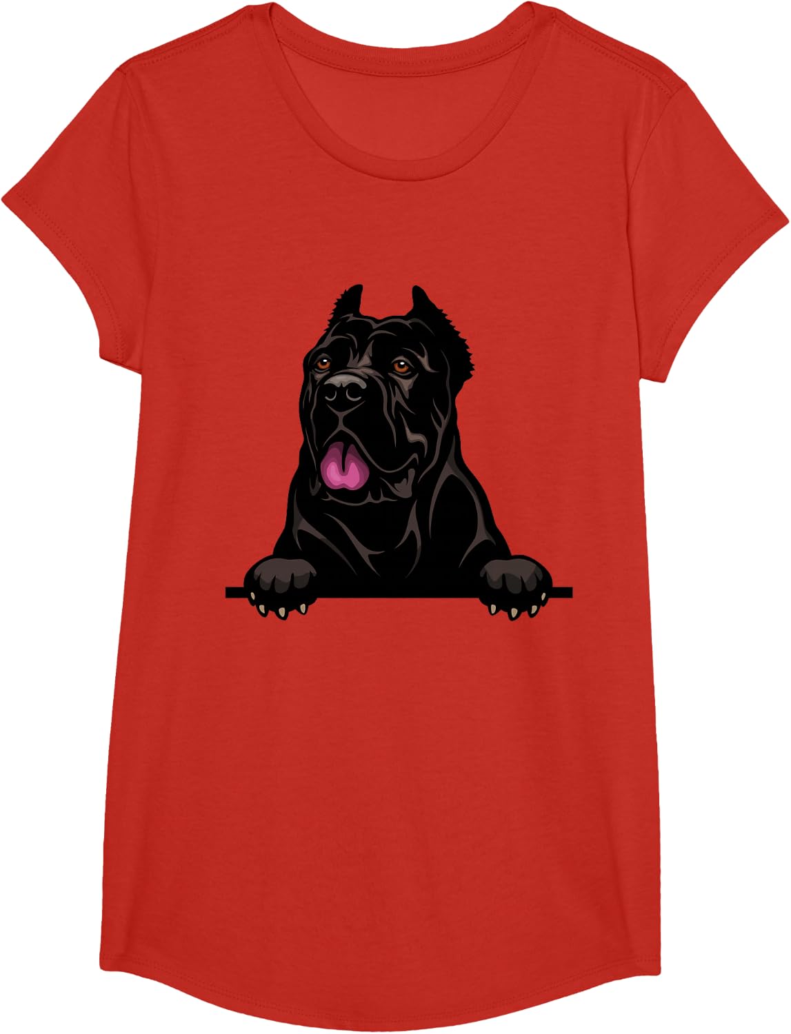 Cane Corso Dog Breed Popping Up Fun Cane Corso Owner T-Shirt - Girls Red