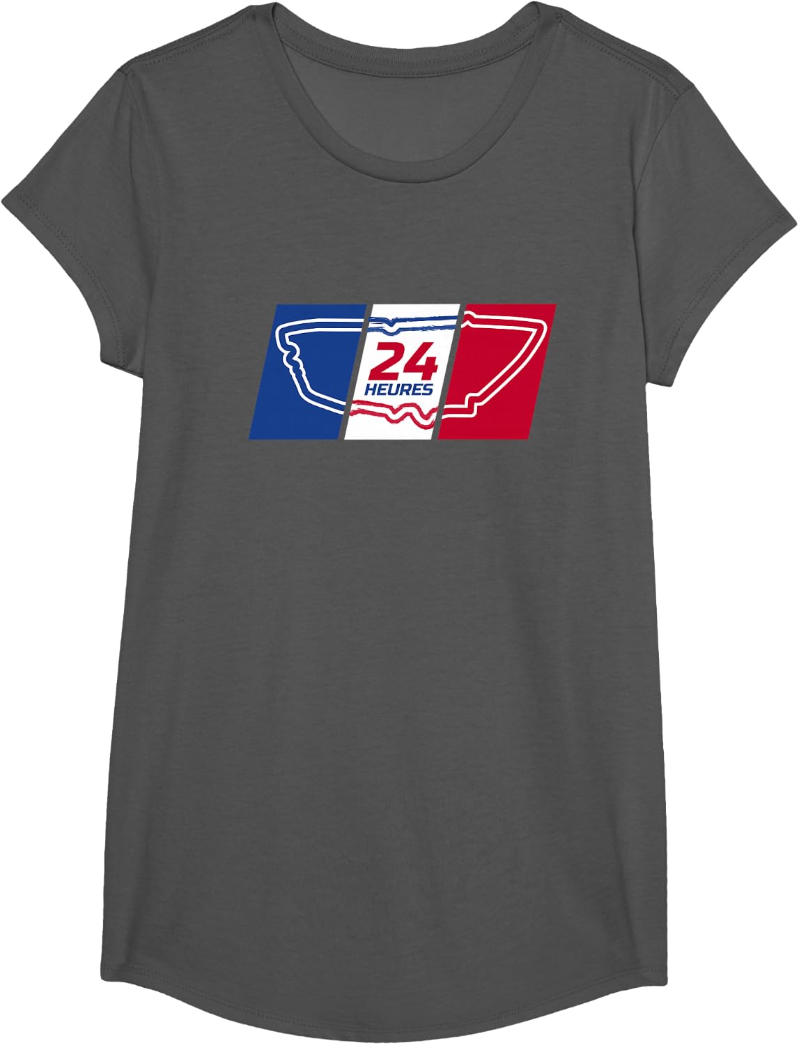 24 Hours French Endurance Race T-Shirt T-Shirt - Girls Asphalt Grey