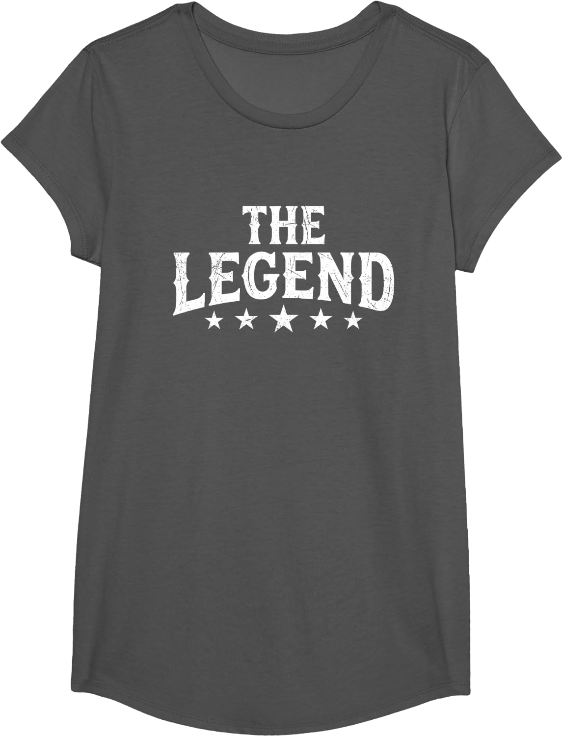 The Legend and The Legacy Matching Dad and Son Outfit T-Shirt - Girls Asphalt Grey