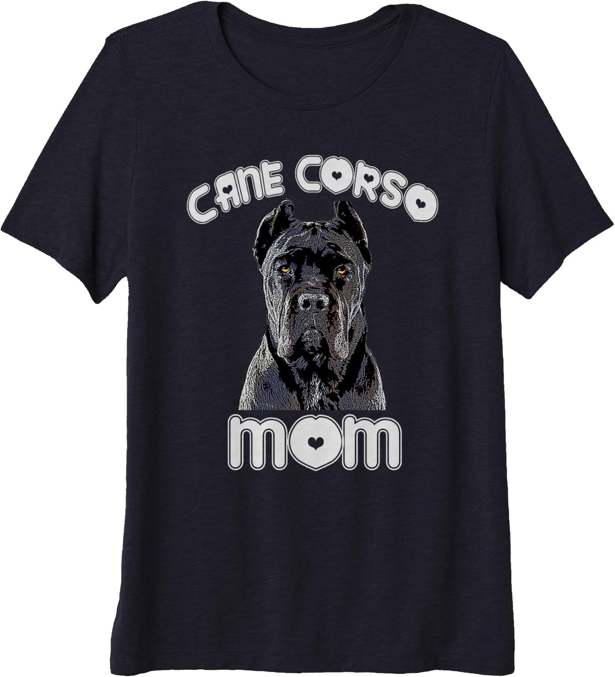 Womens Cane Corso Mom Italian Mastiff T-Shirt Gift Premium Tri-blend T-Shirt - Navy Blue