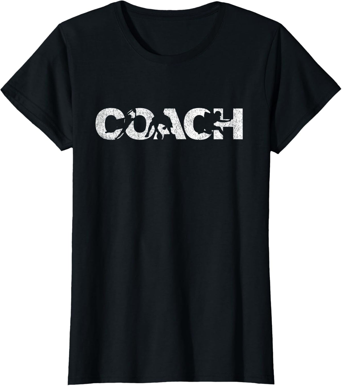 Football Coach Football Team Coach Retro T-Shirt - Black