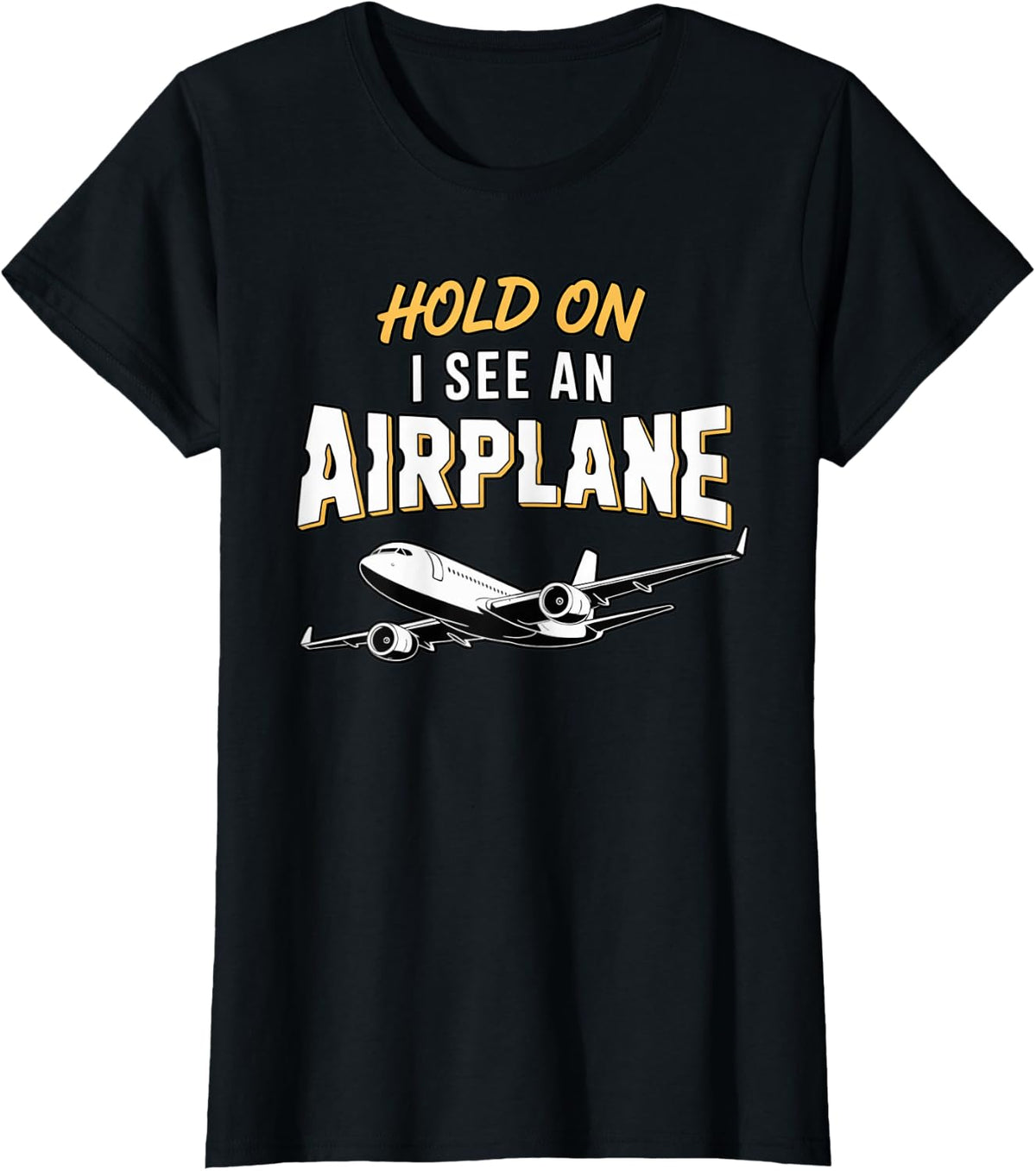 See an Airplane Aviation Aviator Aircraft Plane Spotting T-Shirt - Black