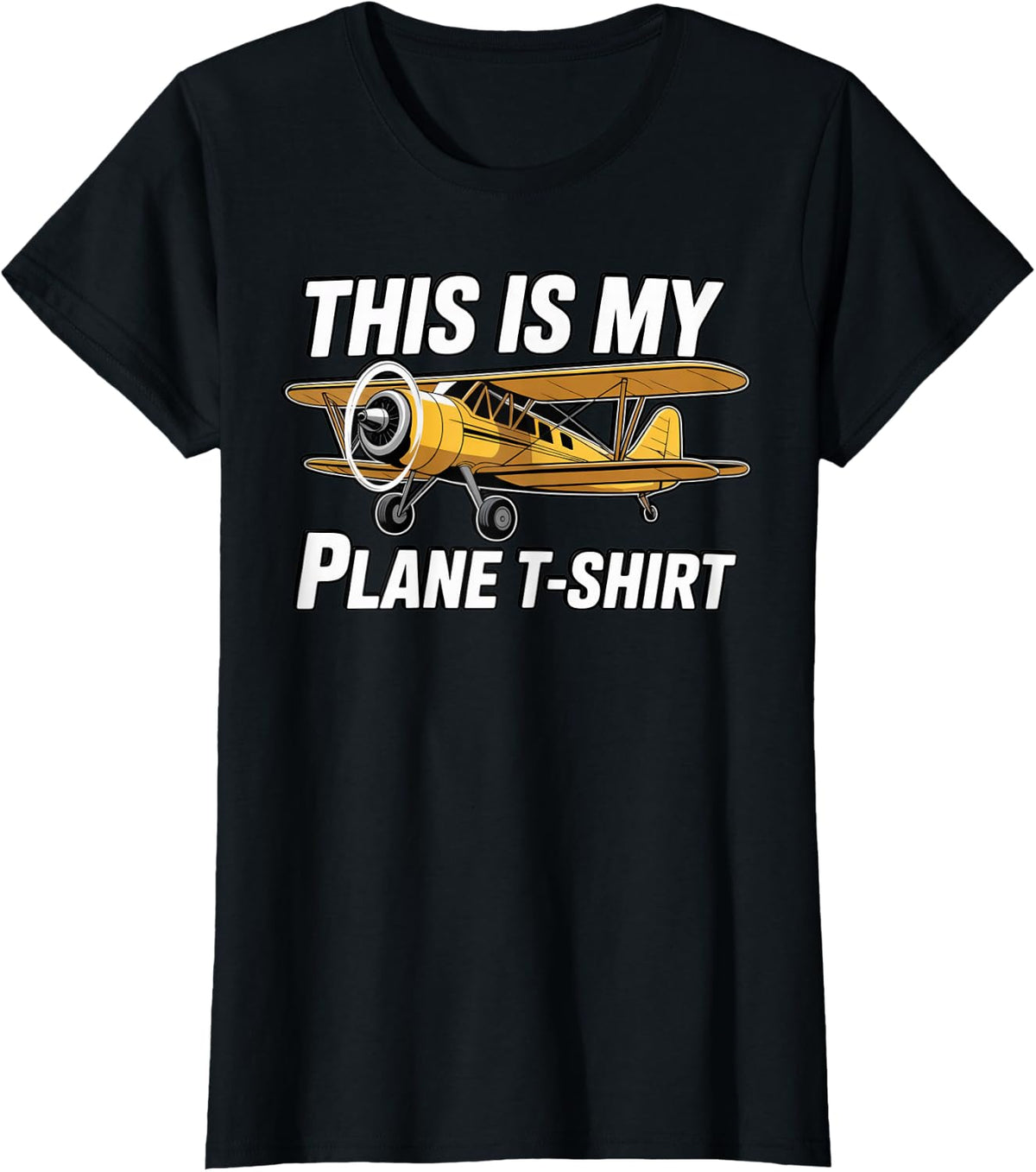 Aviation Aviator Aircraft Plane Spotting This is My Plane T-Shirt - Black