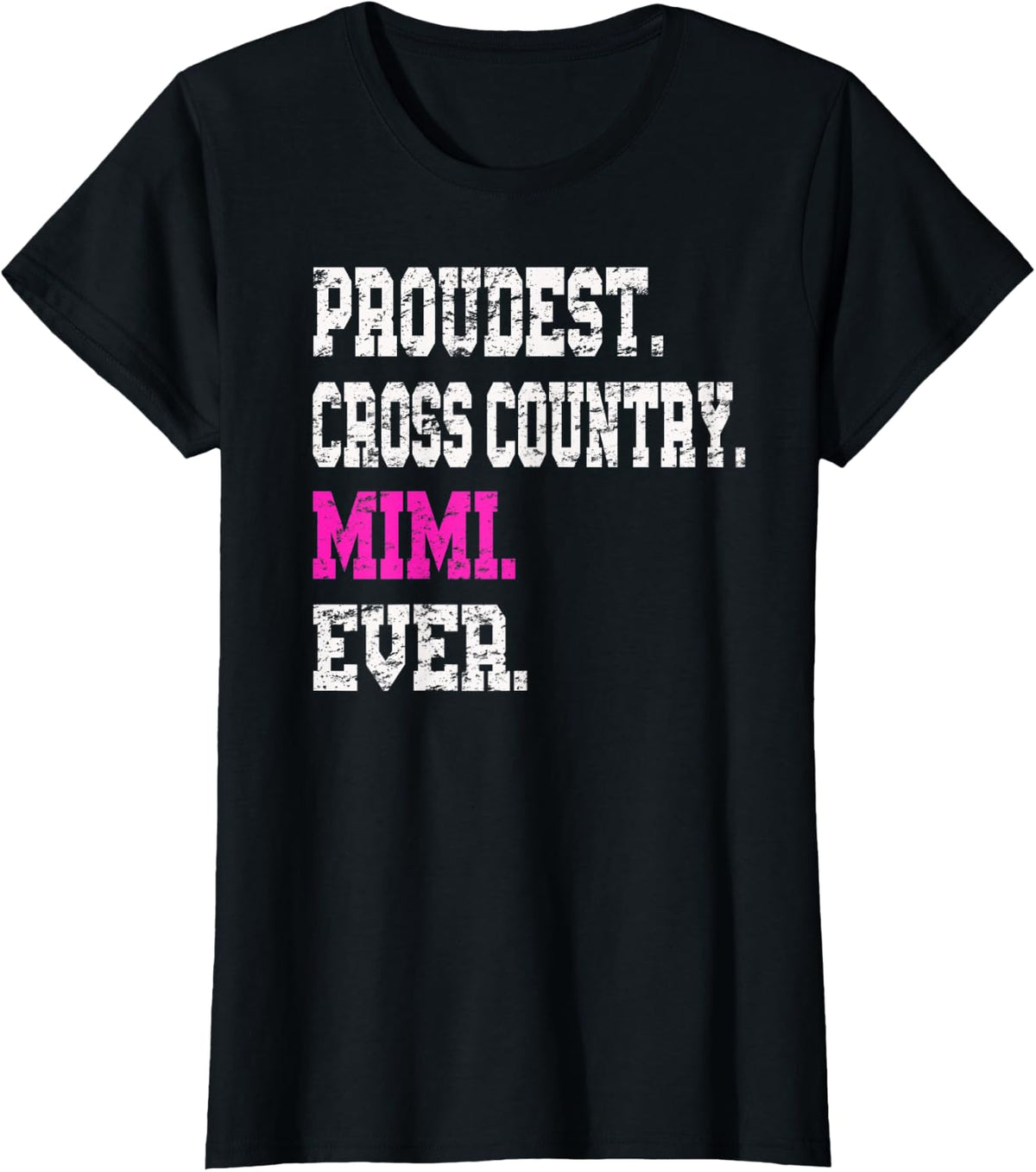 Custom Cross Country Mimi TShirt, Track Mimi Shirt - Black