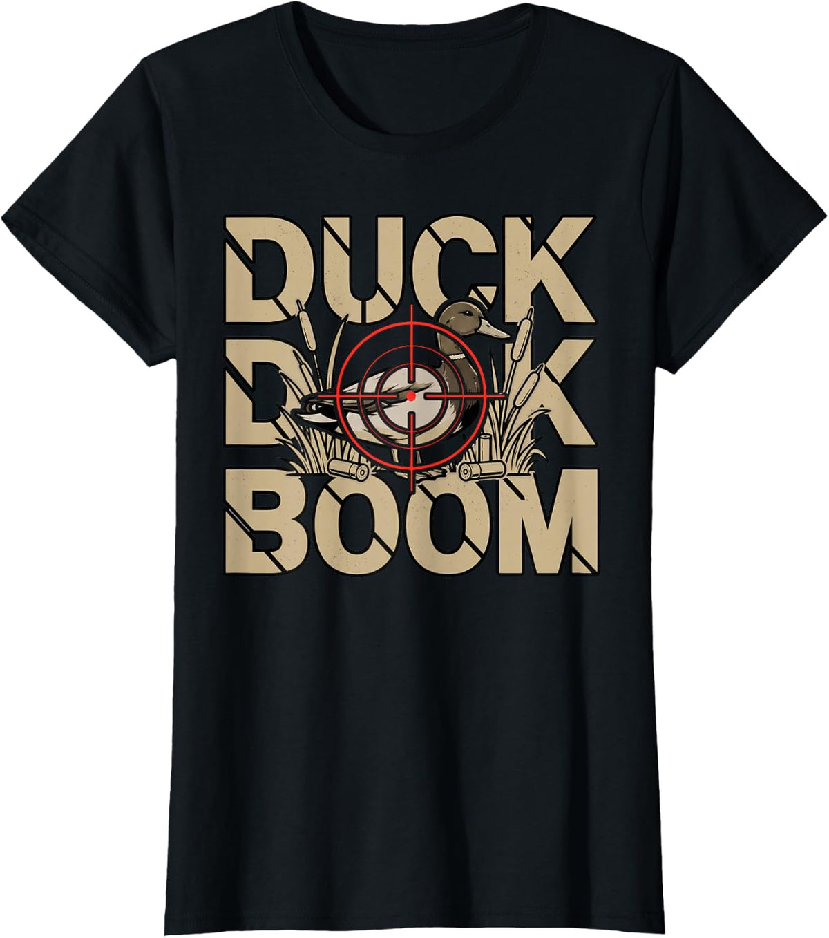 Duck Boom Duckling Waterfowl Duck Hunter T-Shirt - Black
