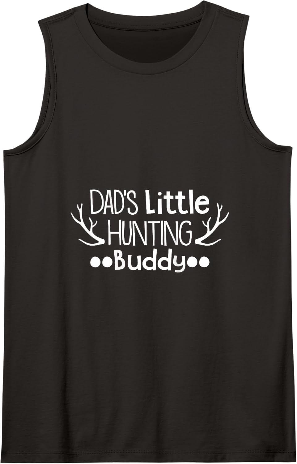 Dad's Little Hunting Buddy for Father's Day Tank Top - Black
