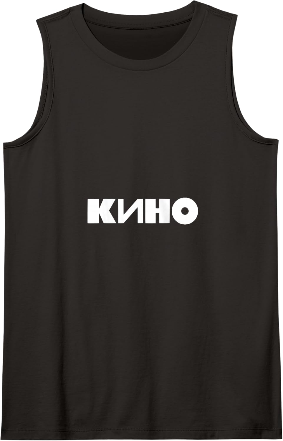 "Kino" Viktor Tsoi Russian Rock Music Band Tank Top - Black