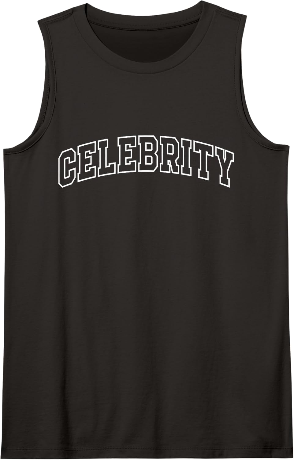 Celebrity Funny Athletic Lettering Costume Pop Culture Lover Tank Top - Black