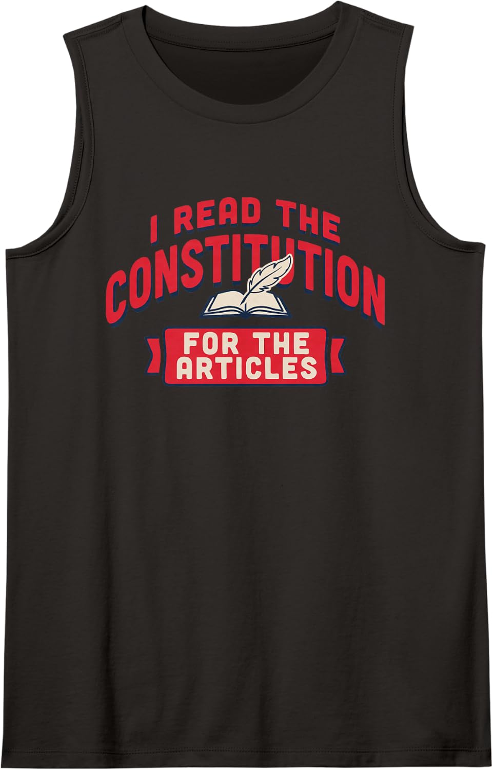 History Teachers Read The Constitution Distressed Funny Tank Top - Black