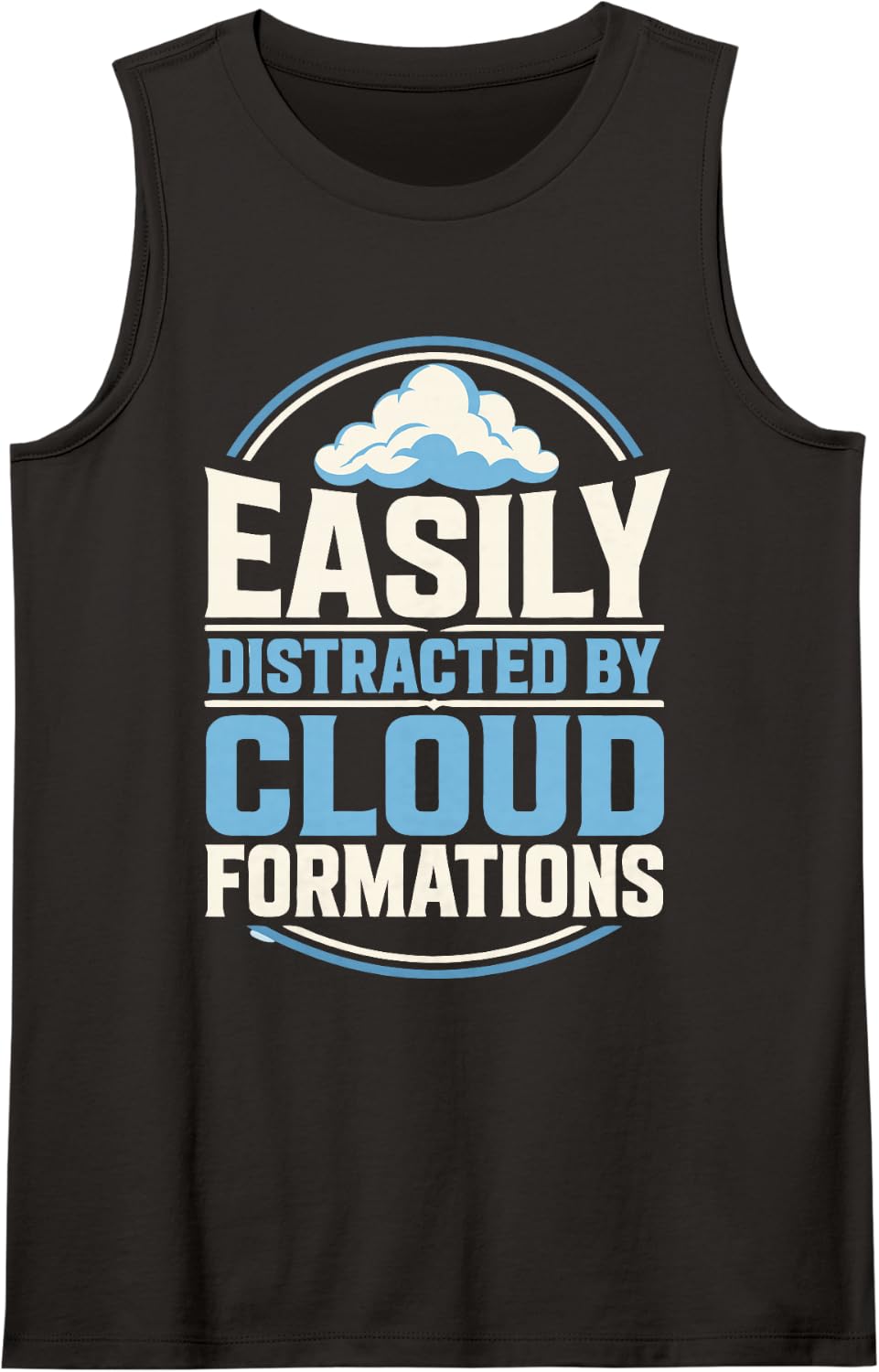 Cloud Formation Meteorology Weather Forecast Meteorologist Sleeveless Tank Top - Black