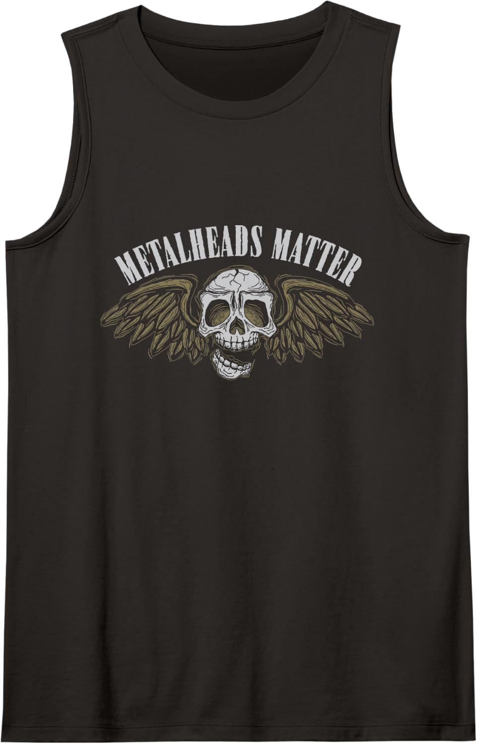 Heavy Metal Metalheads Matter Funny Rock Music Humor Tank Top - Black