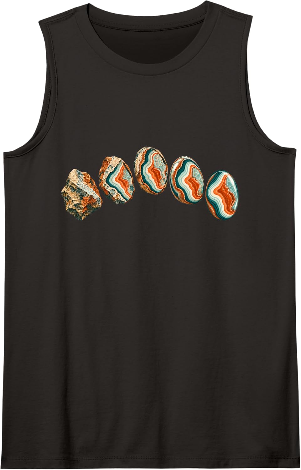 Rockhounding for Mineral and Stone Collecting Sleeveless Tank Top - Black