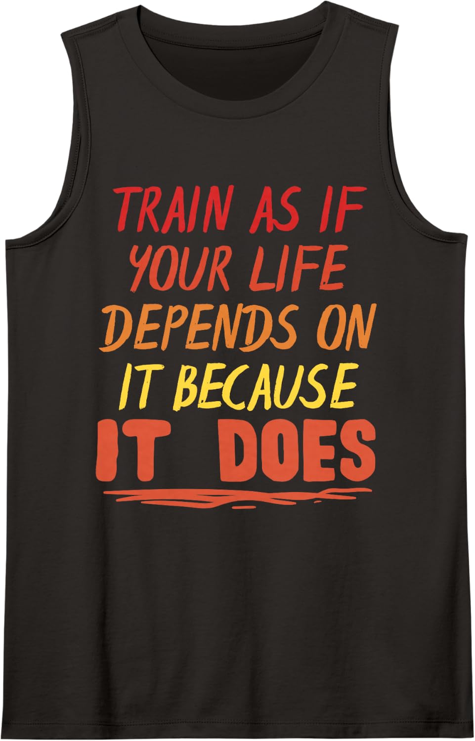 Firefighter Shirt Thin Red Line Depends Life Christmas Sleeveless Tank Top - Black