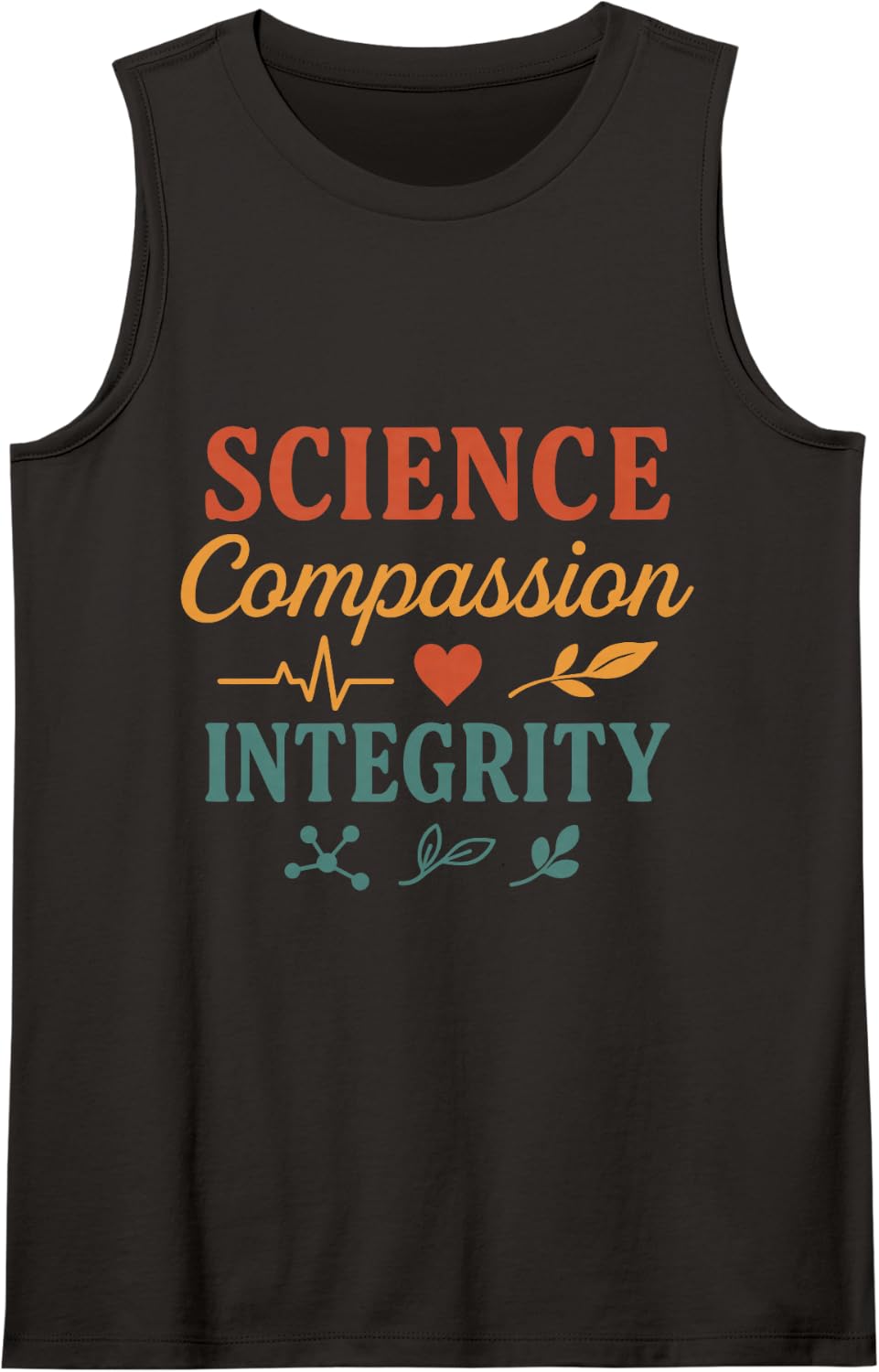Women's Forensic Nurse Practitioner Compassion Integrity Coroner Sleeveless Tank Top - Black
