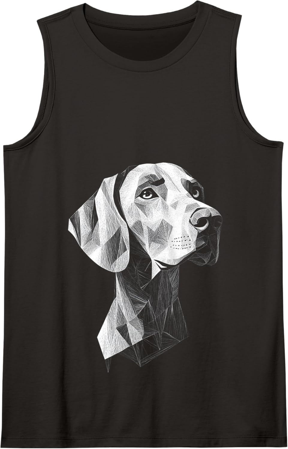 Weimaraner Dog Motif Pet Art Weimaraner Tank Top - Black