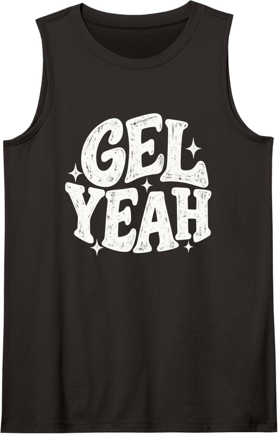 Gel Yeah Sonographer Ultrasound Tech Retro Work Funny Sleeveless Tank Top - Black