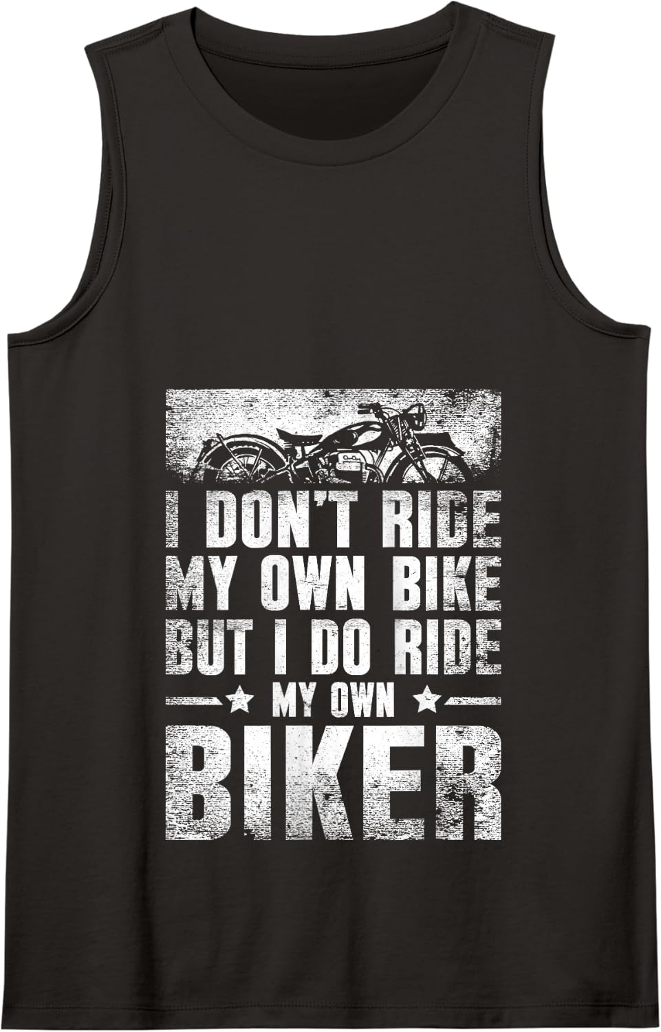 My Own Motorcycling Motorbikes Motorcycles Biker Tank Top - Black