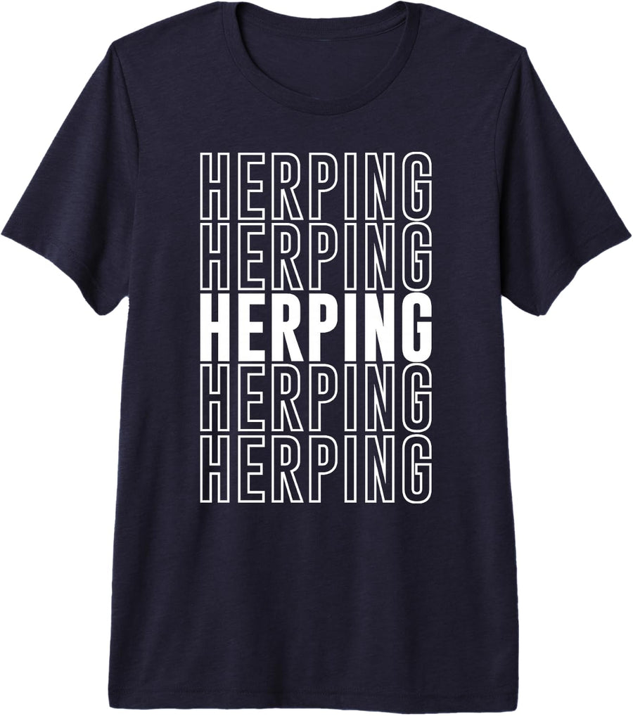 Herping Premium Tri-blend T-Shirt - Navy Blue