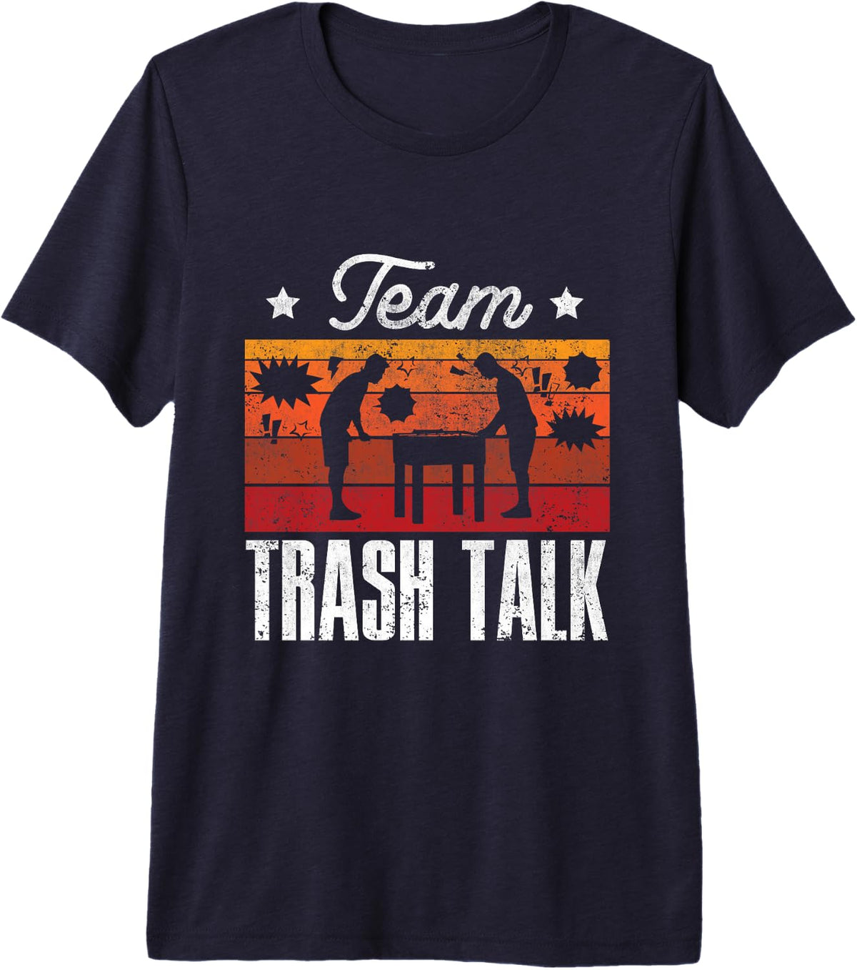 Foosball Player Table Football Foosball Funny Premium Tri-blend T-Shirt - Navy Blue