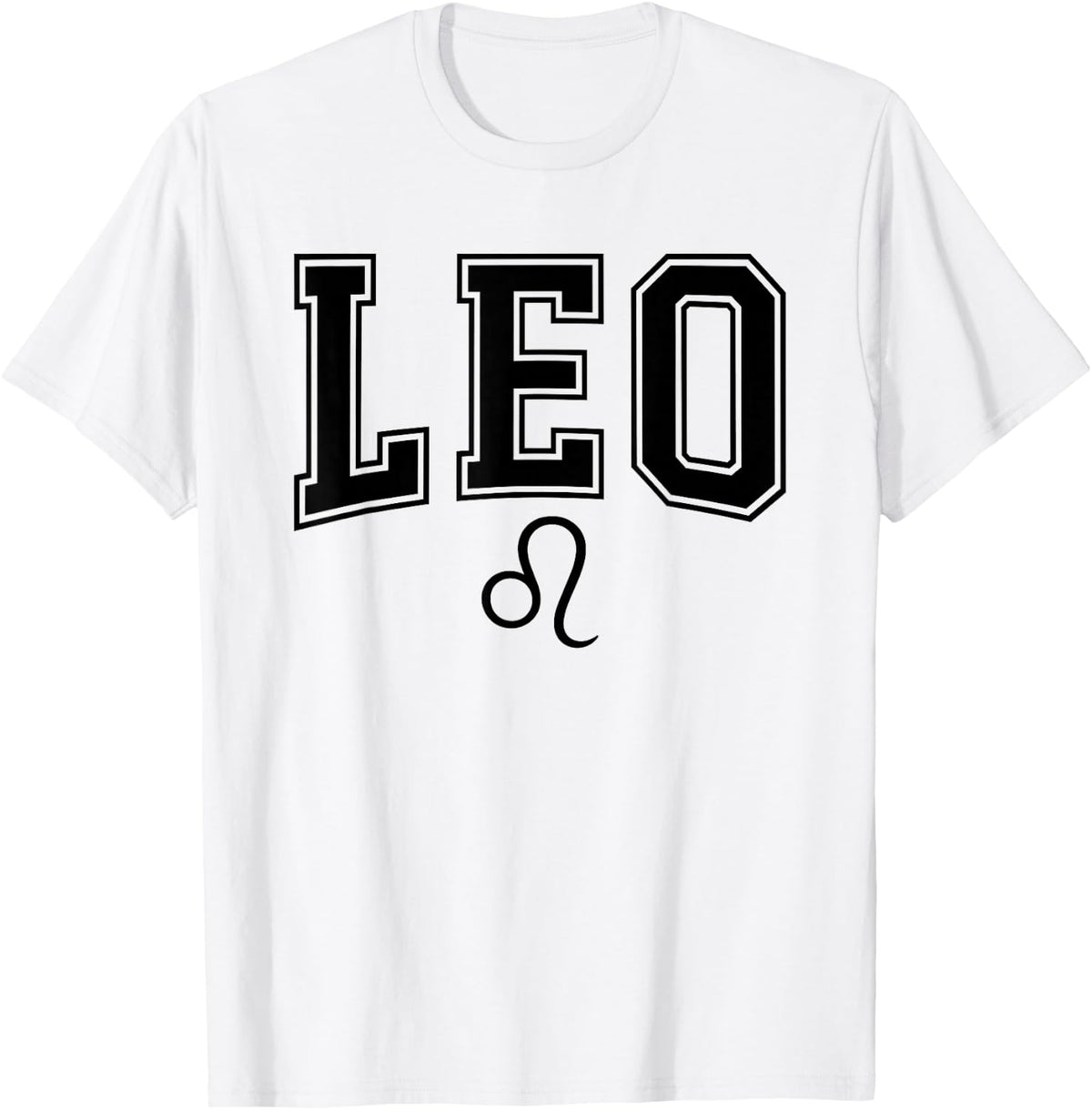Leo Zodiac Sign - Astrology Horoscope Lion T-Shirt - White