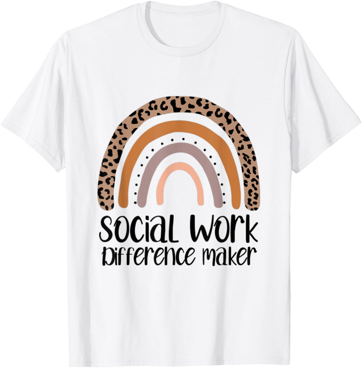 Social Work Difference Maker MSW Graduate Masters Therapist T-Shirt - White