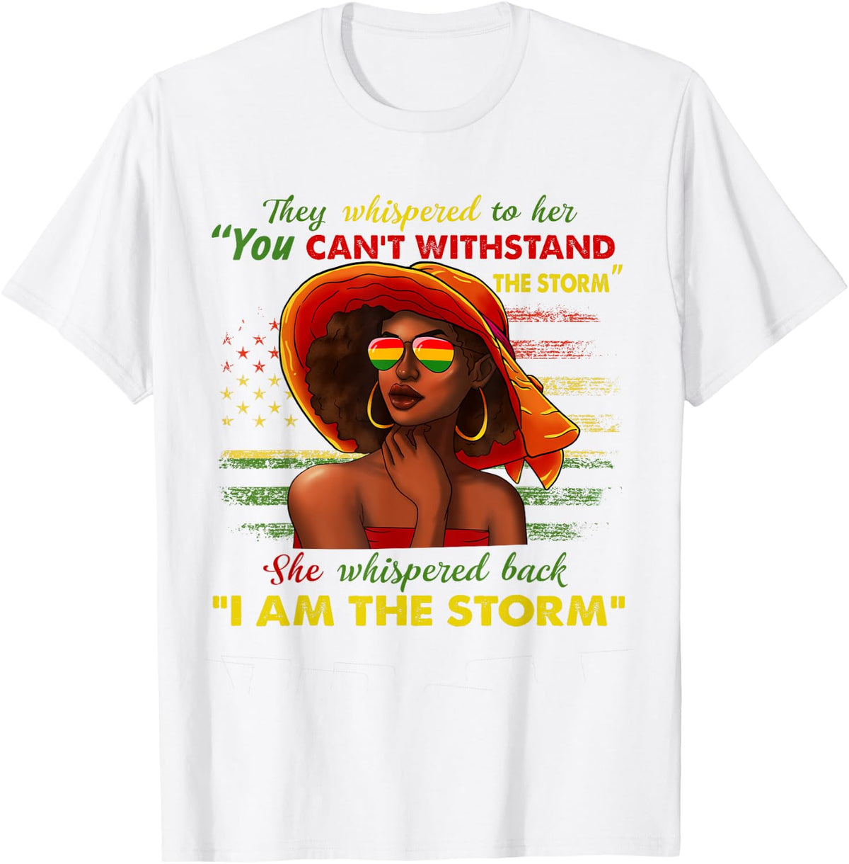 Juneteenth Melanin Girl Black Women Black History Month T-Shirt - White