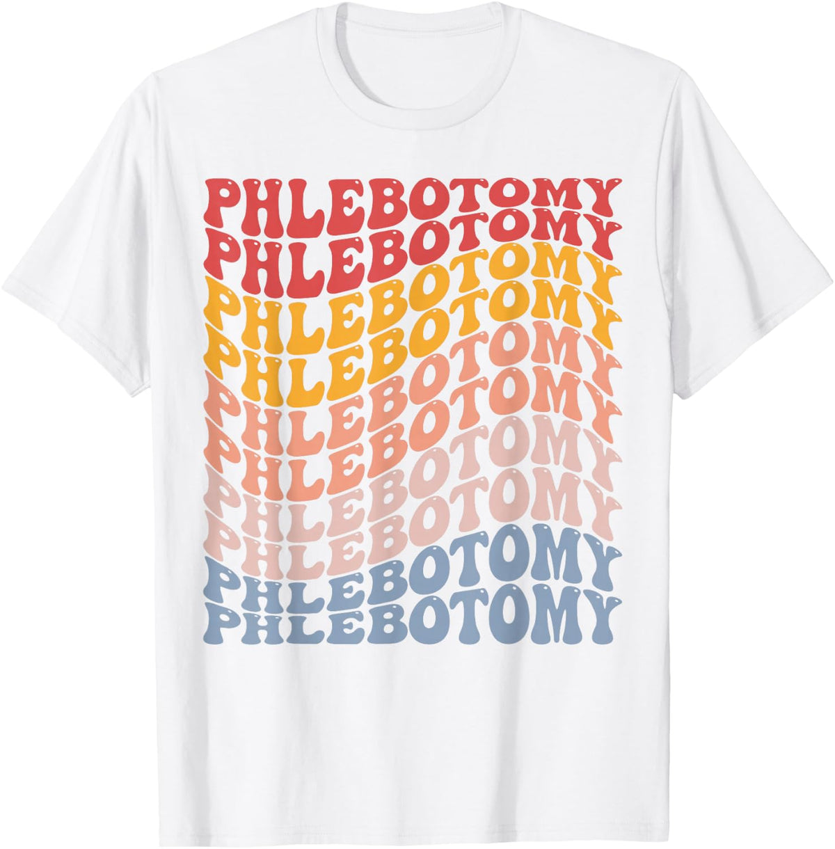 Phlebotomy Groovy Phlebotomist T-Shirt - White