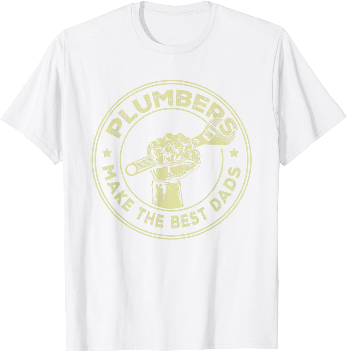 Plumbing Graphic Design Plumber Dad T-Shirt - White