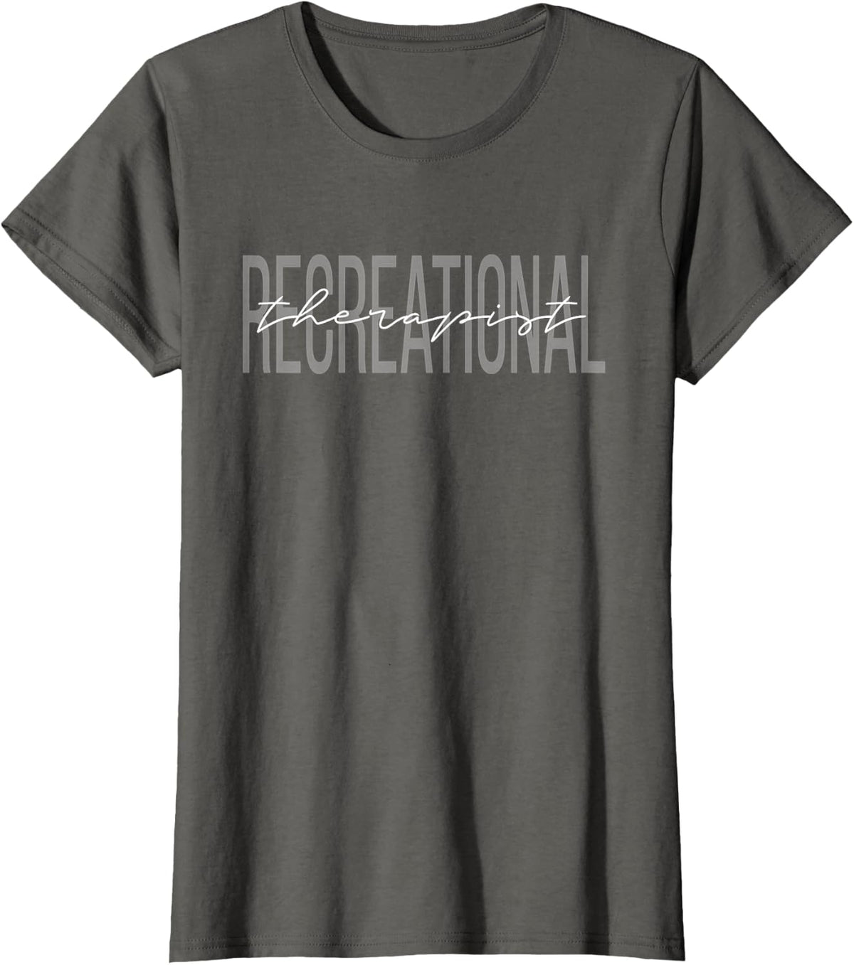 Recreational Therapist Recreational Therapy RT Month T-Shirt - Asphalt Grey