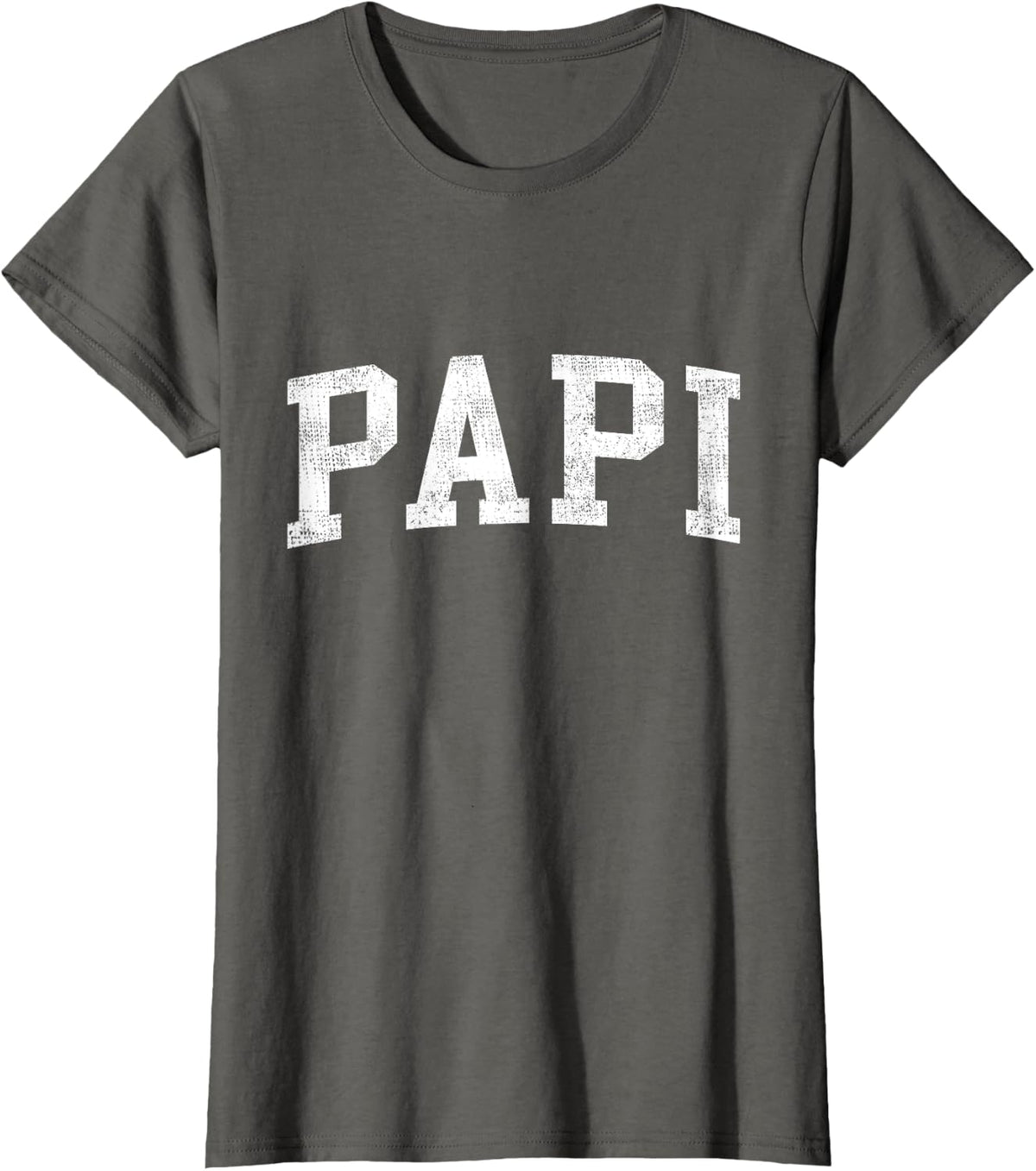 Papi Classic Bold Font Papi Birthday Gift T-Shirt - Asphalt Grey