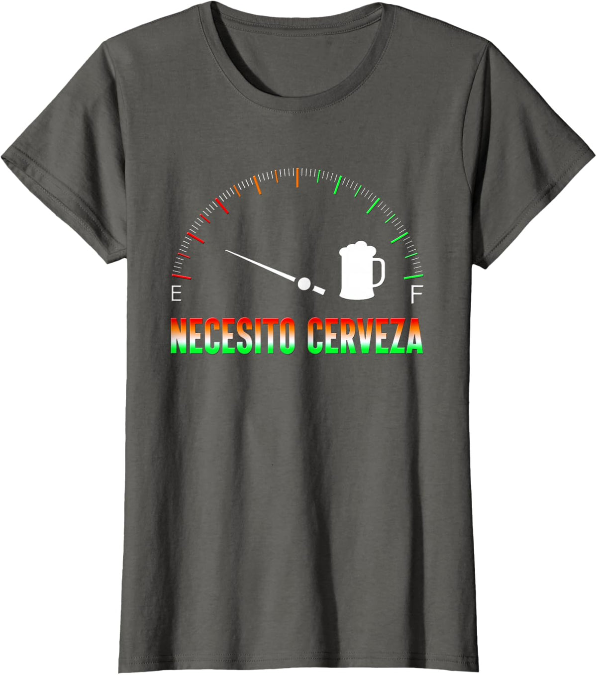 Necesito Cerveza Shirt - Cerveza T-Shirt - Asphalt Grey